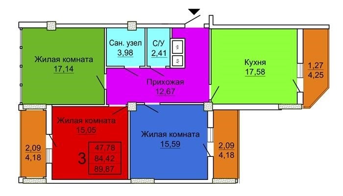 Для достижения комфортных условий проживания в квартире, сколько помещений потребуется?