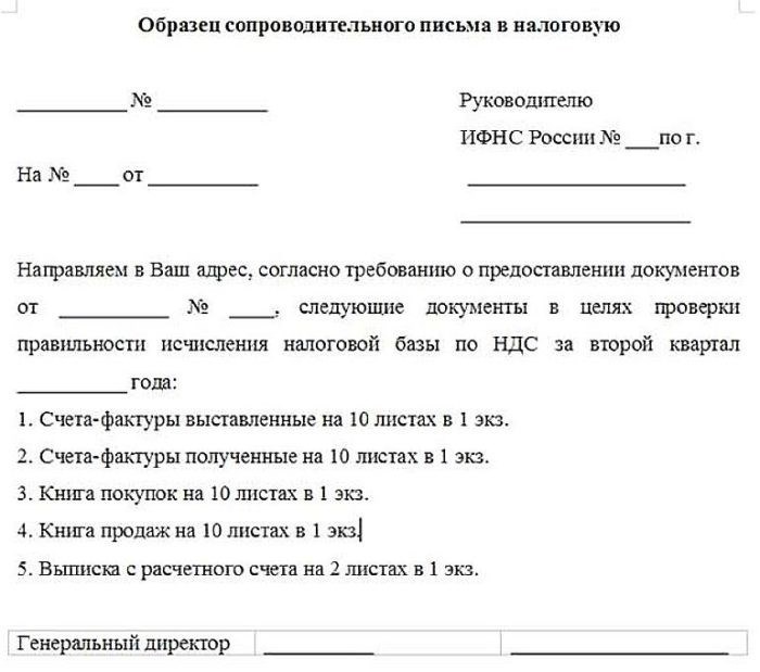 Текст сопроводительного письма, составленного на основе содержания документа.