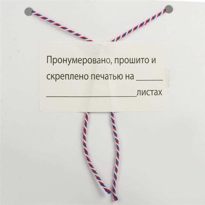 Прошивка двух отверстий на фотографии.