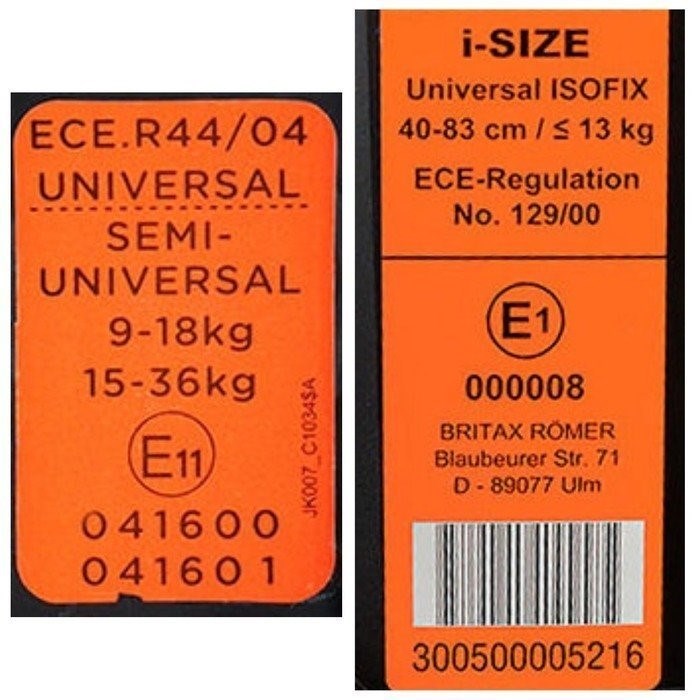 Основными директивами безопасности, определенными Организацией Объединенных Наций, являются маркировки R44 и 129/00, которые регулируют использование детских автокресел. При этом настоящий стандарт № 129 является более актуальным и современным, в то время как стандарт № 44 устарел и требует обновления.