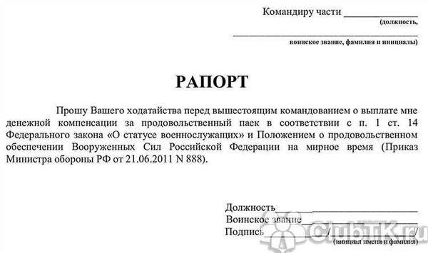 Как написать рапорт на увольнение из Вооруженных сил РФ: Основные моменты