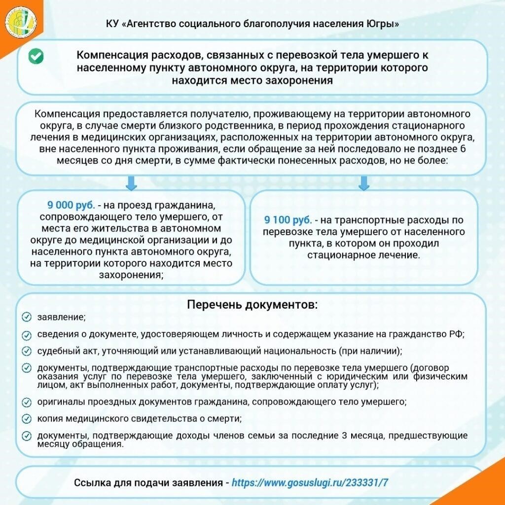 Как подать заявление на компенсацию транспортных расходов в Ханты-Мансийском автономном округе