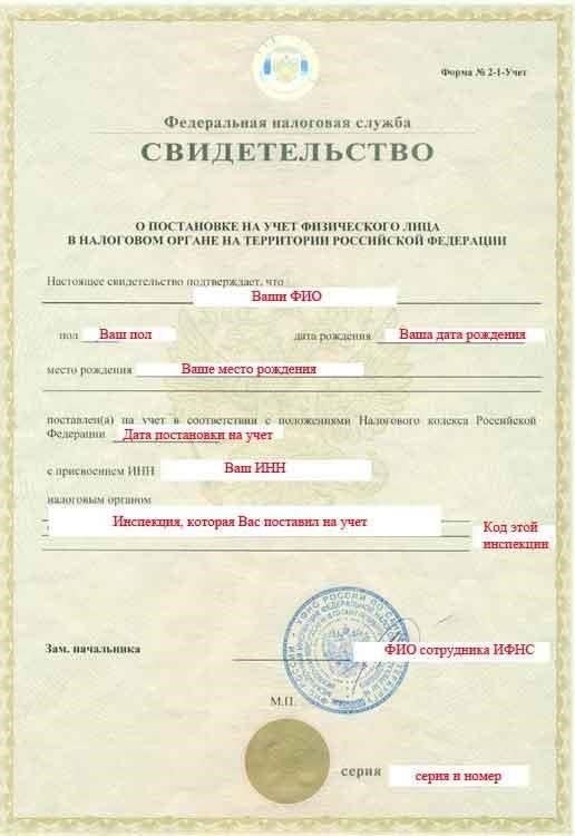 Поиск ИНН (идентификационного номера налогоплательщика)