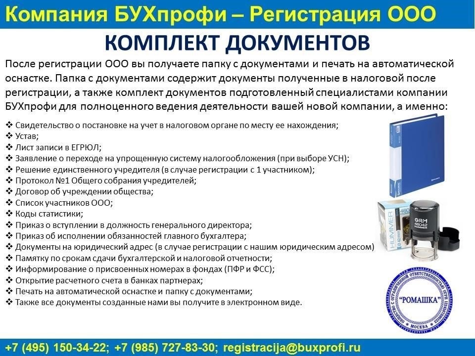 Пошаговое руководство по действиям после регистрации ООО